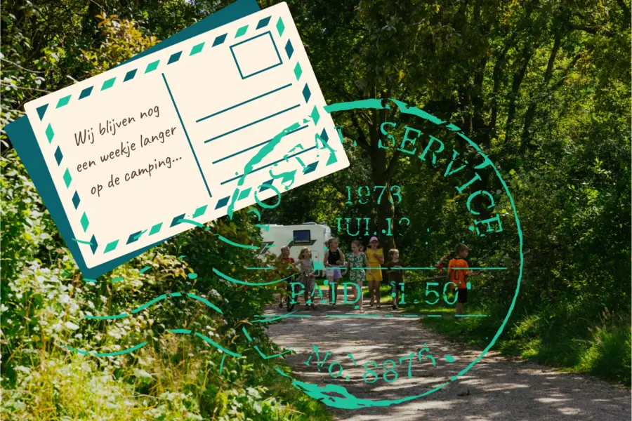 Endless summer ansichtkaart stamp
